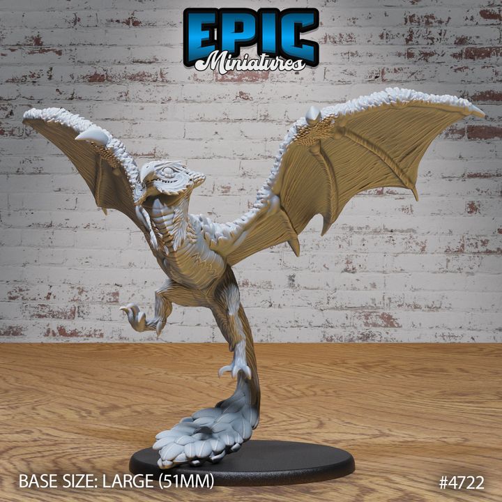 3D Printable Owl Wyvern Set / Dragon Bird Hybrid / Bulky Mountain